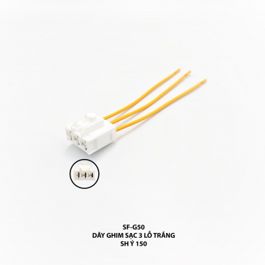 Dây ghim sạc 3 lỗ trắng - SH Ý 150 - SF-G50